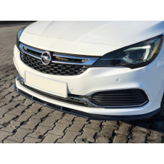 Maxton Design spoiler pod přední nárazník ver.1 pro Opel Astra K (Mk5), černý lesklý plast ABS