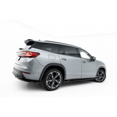 Maxton Design difuzory pod boční prahy pro Škoda Kodiaq Mk2 Sportline, černý lesklý plast ABS