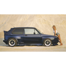 Rieger boční díly zadního křídla pro Volkswagen Golf 1, GFK (laminát)