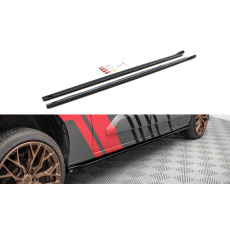 Maxton Design difuzory pod boční prahy pro Peugeot Partner Mk3, Carbon-Look