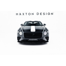 Maxton Design spoiler pod přední nárazník pro Bentley Continental GT Mk3, černý lesklý plast ABS