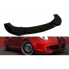 Maxton Design spoiler pod přední nárazník pro Alfa Romeo Mito, černý lesklý plast ABS