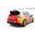 Maxton Design prodloužení spoileru pro Volkswagen Golf GTI Mk8, černý lesklý plast ABS, Clubsport