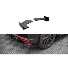 Maxton Design "Street Pro" boční difuzory pod zadní nárazník s křidélky pro Hyundai i20 N Mk3, plast ABS bez povrchové úpravy