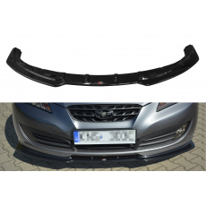 Maxton Design spoiler pod přední nárazník pro Hyundai Genesis, černý lesklý plast ABS