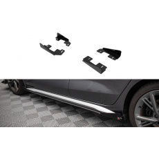 Maxton Design křidélka bočních difuzorů pro Audi S3 8Y, 8Y Sedan, černý lesklý plast ABS