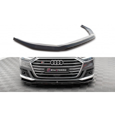 Maxton Design spoiler pod přední nárazník pro Audi S8 D5, černý lesklý plast ABS