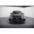 Maxton Design spoiler pod přední nárazník pro Audi RS3 8Y, černý lesklý plast ABS