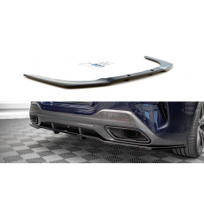Maxton Design středový spoiler pod zadní nárazník s žebrováním pro BMW řada 8 Gran Coupe/G16, černý lesklý plast ABS
