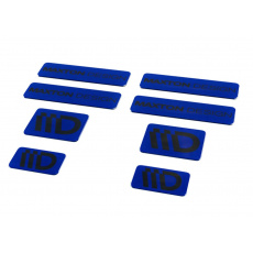 Maxton Design sada 3D samolepek 8 ks, barva: tmavě modrá / černá