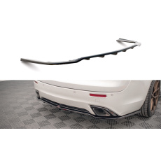Maxton Design středový spoiler pod zadní nárazník s žebrováním pro Opel Insignia OPC Mk1, Carbon-Look