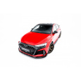 Maxton Design spoiler pod přední nárazník ver.3 pro Audi RS3 8Y Facelift, černý lesklý plast ABS, Sedan