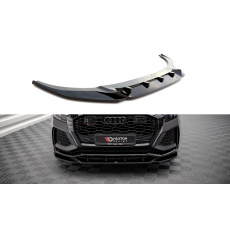 Maxton Design spoiler pod přední nárazník ver.2 pro Audi RSQ8 Mk1, černý lesklý plast ABS
