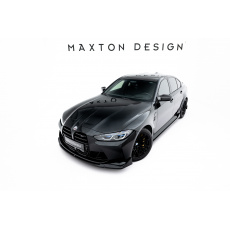 Maxton Design spoiler pod přední nárazník v.4 csl look pro BMW M4 G82, černý lesklý plast ABS