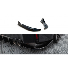 Maxton Design boční difuzory pod zadní nárazník ver.4 pro BMW M2 G87, černý lesklý plast ABS