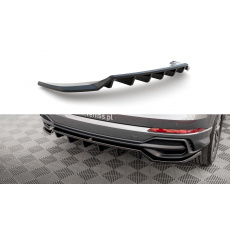 Maxton Design středový spoiler pod zadní nárazník s žebrováním pro Audi Q3 F3 S-Line, plast ABS bez povrchové úpravy