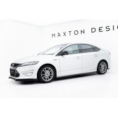 Maxton Design difuzory pod boční prahy pro Ford Mondeo ST-Line Mk4 Facelift, černý lesklý plast ABS