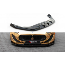 Maxton Design spoiler pod přední nárazník pro Maserati Granturismo, černý lesklý plast ABS
