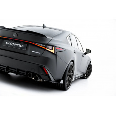 Maxton Design "Street Pro" boční difuzory pod zadní nárazník s křidélky pro Lexus IS 500 Mk3 Facelift 2 (XE30), plast ABS bez povrchové úpravy, s červenou linkou