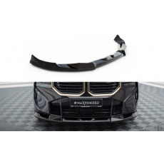 Maxton Design spoiler pod přední nárazník ver.2 pro BMW XM G09, černý lesklý plast ABS