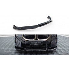 Maxton Design spoiler pod přední nárazník pro BMW XM G09, černý lesklý plast ABS