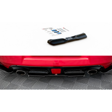 Maxton Design středový spoiler pod zadní nárazník pro Nissan 370Z Facelift, černý lesklý plast ABS