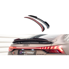Maxton Design prodloužení spoileru pro Audi e-tron GT / RS GT Mk1, černý lesklý plast ABS