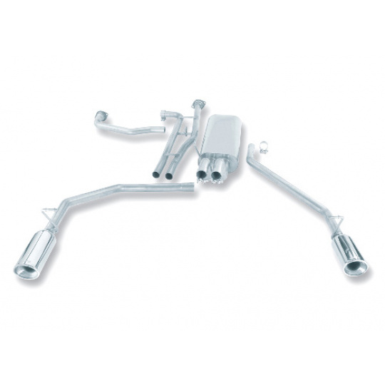 Borla Cat-Back výfukový systém "Touring" pro Nissan Titan 5,6l V8 CC/EC SHB, r.v. od 04-15 Borla Cat-Back výfukový systém "Touring" pro Nissan Titan 5,6l V8 CC/EC SHB, r.v. od 04-15