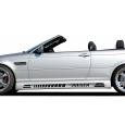 Rieger boční práh (175mm) mont. strana levá pro BMW řada 3 E46, E46 M3 compact, kabriolet, kupé, sedan vč. faceliftu, r.v. 02/02-, 02/98-12/01, 06/00-, plast ABS bez povrchové úpravy, s prolisem, s prolisem a dvěma výřezy