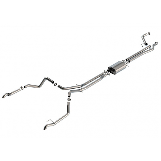 Borla Cat-Back výfukový systém "S-Type" pro Chevrolet Silverado 1500 ZR2, 6,2l V8, automat, 2WD/AWD, CC s SB (5'9'') 147,4'' WB, r.v. 2022-2023 Borla Cat-Back výfukový systém "S-Type" pro Chevrolet Silverado 1500 ZR2, 6,2l V8, automat, 2WD/AWD, CC s SB (5'9'') 147,4'' WB, r.v. 2022-2023