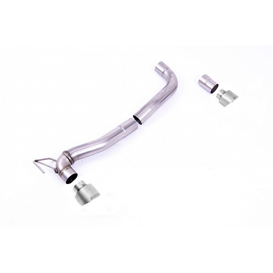 Milltek Sport doplňkové díly Maxton Designs s dvojím výstupem pro stávající výfuk Milltek Sport GPF pro Ford Fiesta Mk8/Mk8.5 ST 1.5 EcoBoost 200PS (Post Sept 2020 Models Only) 2020-2024, GT-100 titanové koncovky