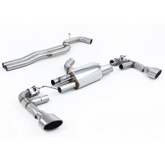 Milltek Sport výfukový systém cat-back 80mm Race bez rezonátoru (nejhlasitější) pro Audi RS3 Sportback 400PS (8V MQB - Facelift) s OPF/GPF 2019-2024, titanové koncovky Milltek Sport výfukový systém cat-back 80mm Race bez rezonátoru (nejhlasitější) pro Audi RS3 Sportback 400PS (8V MQB - Facelift) s OPF/GPF 2019-2024, titanové koncovky