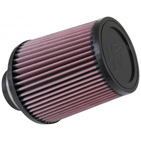 K&N univerzální kulatý zkosený filtr se vstupem 70 mm a výškou 165 mm, gumový vrchlík