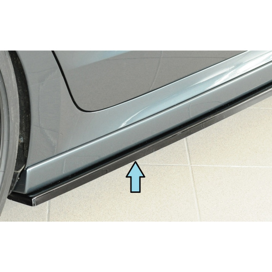 Rieger spoiler pod boční práh mont. strana pravá pro Škoda Octavia NX combi, 11/19-, plast ABS lakovaný do černé lesklé barvy