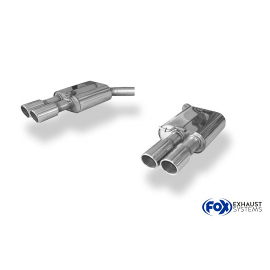 Fox Sportauspuff koncový tlumič výfuku s koncovkou 2x90 Typ 16 dvojitá na obou stranách pro Audi A6 4G 2011- s motorem 2.0 TFSI, 3.0 TDI Fox Sportauspuff koncový tlumič výfuku s koncovkou 2x90 Typ 16 dvojitá na obou stranách pro Audi A6 4G 2011- s motorem 2.0 TFSI, 3.0 TDI