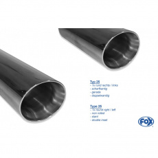 Fox Sportauspuff koncový tlumič výfuku s koncovkou 1x100 Typ 25 na obou stranách pro Mazda CX5 GH, KE 2011- s motorem 2.0, 2.2 D, 2.5