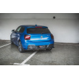 Maxton Design "Racing durability" zadní difuzor pro BMW řada 1 F20 M135I, plast ABS bez povrchové úpravy, s černou a červenou linkou