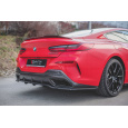 Maxton Design středový spoiler pod zadní nárazník s žebrováním pro BMW řada 8 Coupe/G15, černý lesklý plast ABS