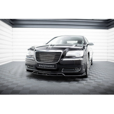 Maxton Design spoiler pod přední nárazník pro Chrysler 300 Mk2, černý lesklý plast ABS