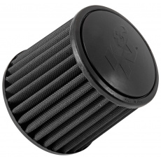 K&N univerzální kulatý zkosený filtr se vstupem 70 mm a výškou 133 mm, gumový vrchlík