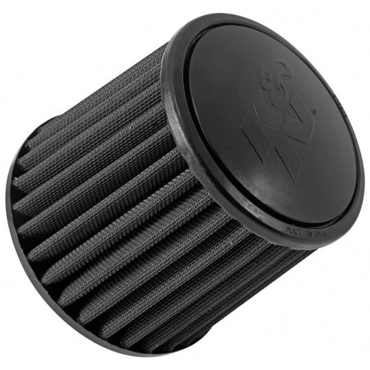 K&N univerzální kulatý zkosený filtr se vstupem 70 mm a výškou 133 mm, gumový vrchlík