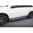 Maxton Design difuzory pod boční prahy pro Mercedes GLE Coupe C292 AMG 43, Coupe C292 AMG-Line, černý lesklý plast ABS
