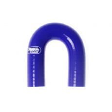 Samco Sport Fluoro silikonové koleno 180° s vnitřním průměrem 19 mm pro vedení oleje a nafty, barva: modrá