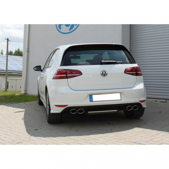 Fox Sportauspuff koncový tlumič výfuku s koncovkou 2x115x85 Typ 32 na obou stranách pro Volkswagen Golf VII 2012- s motorem 1.2, 1.4, 1.6, 1.6 TDI, 2.0 TDI