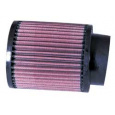 K&N univerzální kulatý filtr se vstupem 76 mm a výškou 127 mm, gumový vrchlík, vstupní příruba zahnutá (5°)