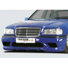 Rieger přední nárazník pro Mercedes třída C W202 sedan, t-model, plast ABS bez povrchové úpravy, s držáky originálních mlhových světel Rieger přední nárazník pro Mercedes třída C W202 sedan, t-model, plast ABS bez povrchové úpravy, s držáky originálních mlhových světel