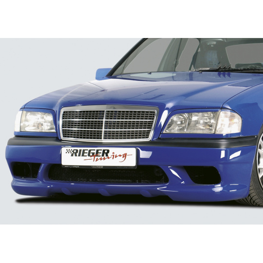 Rieger přední nárazník pro Mercedes třída C W202 sedan, t-model, plast ABS bez povrchové úpravy, s držáky originálních mlhových světel Rieger přední nárazník pro Mercedes třída C W202 sedan, t-model, plast ABS bez povrchové úpravy, s držáky originálních mlhových světel