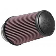 K&N univerzální kulatý zkosený filtr se vstupem 102 mm a výškou 229 mm, gumový vrchlík