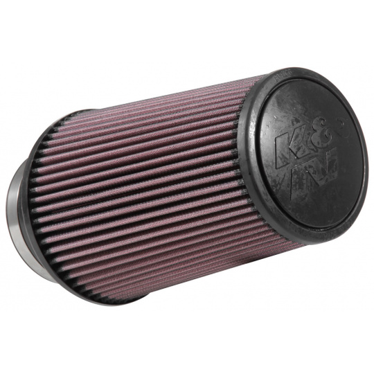 K&N univerzální kulatý zkosený filtr se vstupem 102 mm a výškou 229 mm, gumový vrchlík