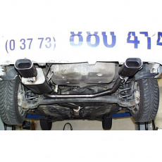 Fox Sportauspuff koncový tlumič výfuku s koncovkou 135x80 Typ 53 na obou stranách pro Opel Astra G s motorem 1.2, 1.4, 1.6, 1.7 D, 1.8, 2.0, 2.0 D, 2.2, 2.2 D, Kombi